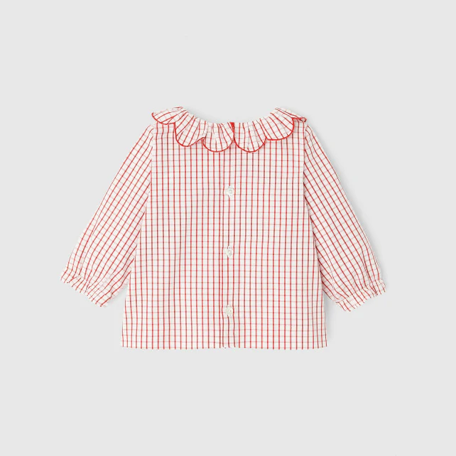 Baby girl checkered blouse