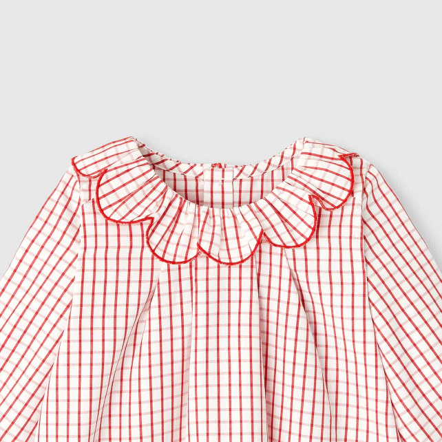 Baby girl checkered blouse