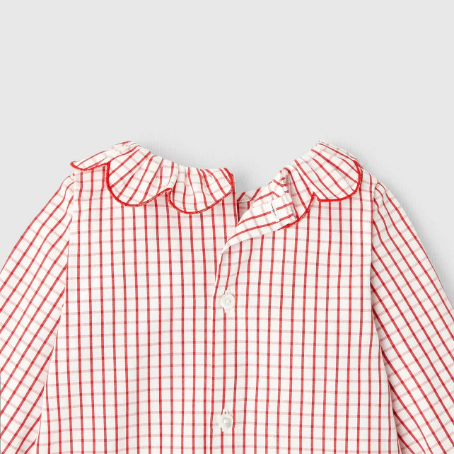 Baby girl checkered blouse