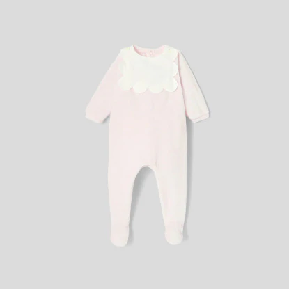 Baby girl velvet bouclette pyjamas