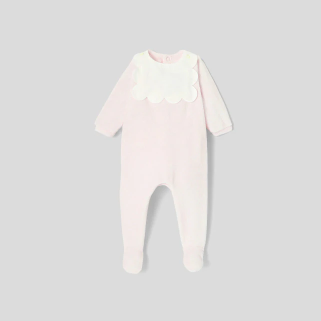 Baby girl velvet bouclette pyjamas