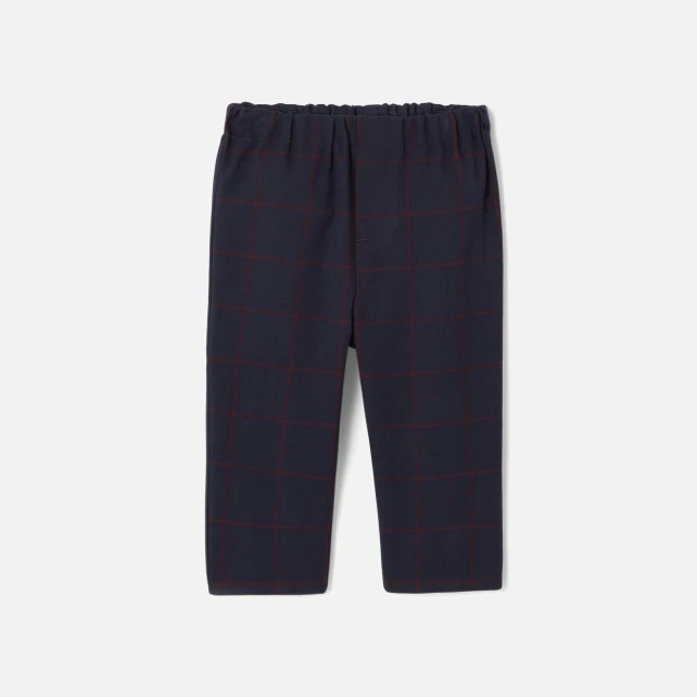 Baby boy checkered trousers