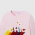 Girl colourful intarsia pattern jumper