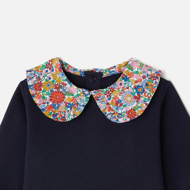 Baby girl Liberty collar sweatshirt