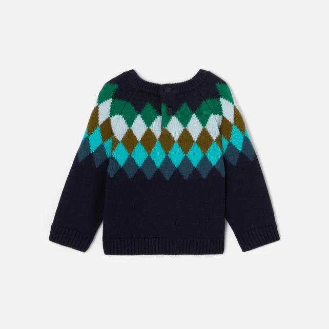 Baby boy jacquard jumper