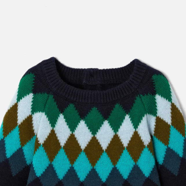 Baby boy jacquard jumper