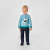 Baby boy intarsia dog jumper