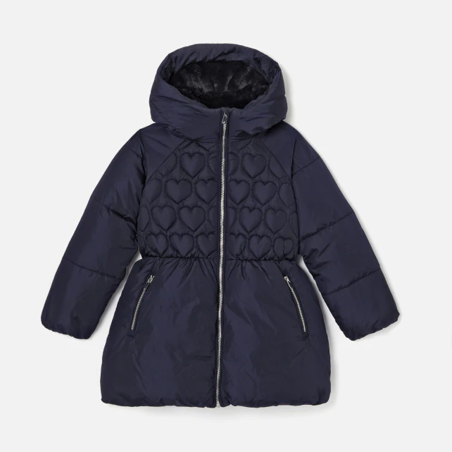 Baby girl mid-length down jacket