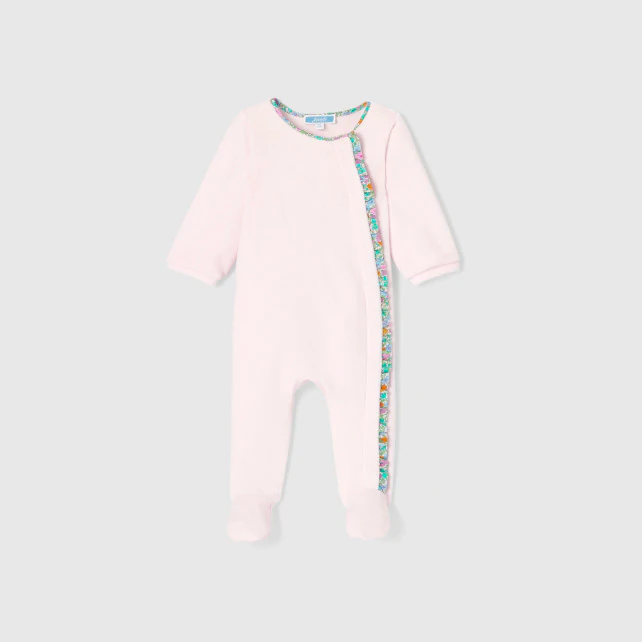 Baby girl velour pyjamas