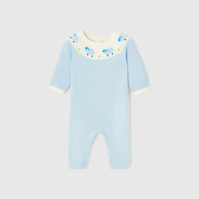 Baby boy knit onesie