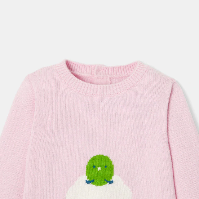 Baby girl sheep pattern jumper