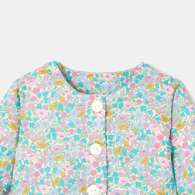 Baby girl Liberty fabric cardigan