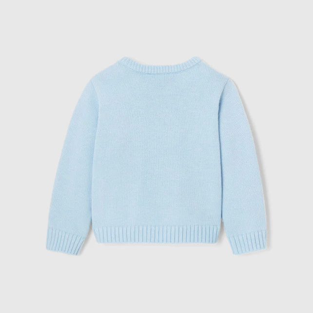 Baby boy playful intarsia jumper