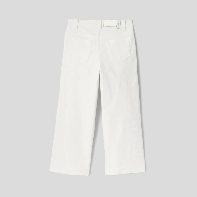 Girl flared velour trousers