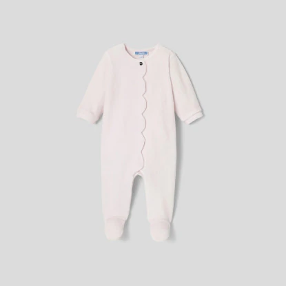 Baby girl velvet bouclette pyjamas