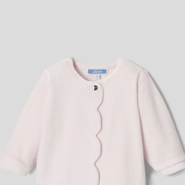 Baby girl velvet bouclette pyjamas