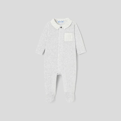 Baby boy velour pyjamas