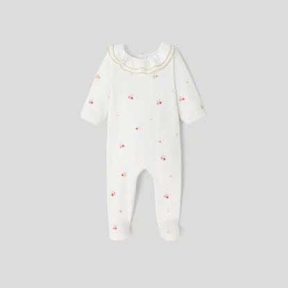 Baby girl velour pyjamas