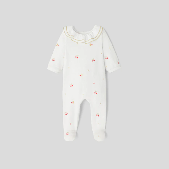 Baby girl velour pyjamas