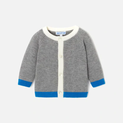 Baby boy jersey cardigan