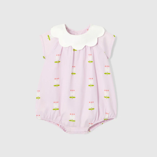 Baby girl bloomer in poplin