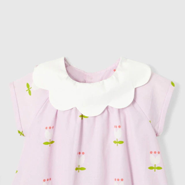 Baby girl bloomer in poplin