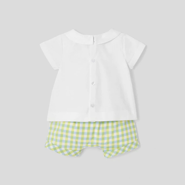 Baby boy poplin set