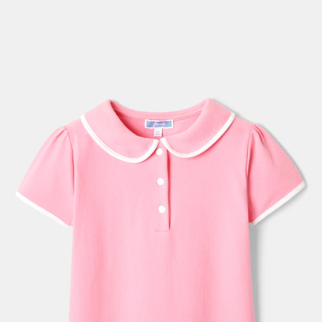 Girl Peter Pan collar polo shirt