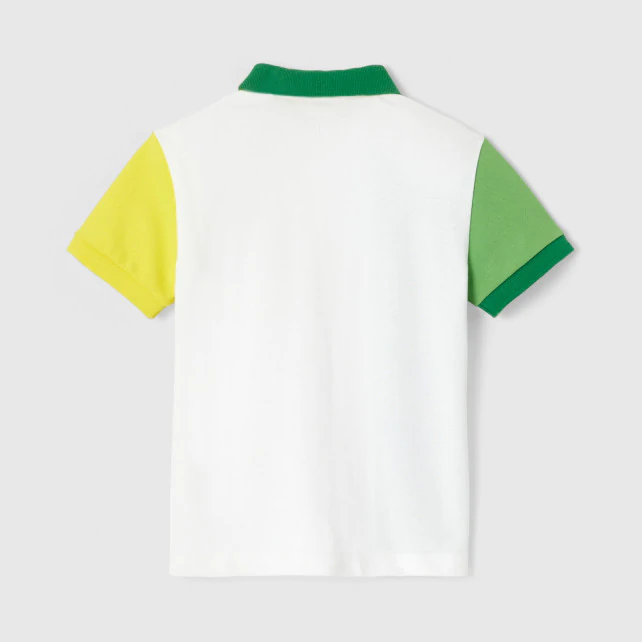 Boy colour block polo shirt