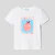 Girl apple pattern t-shirt