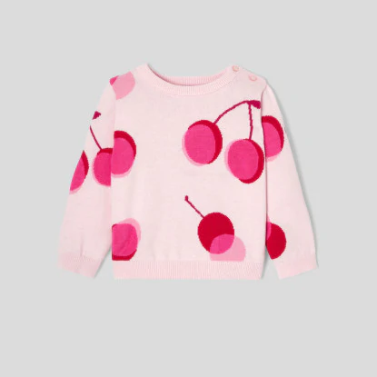 Baby girl Intarsia cherries jumper