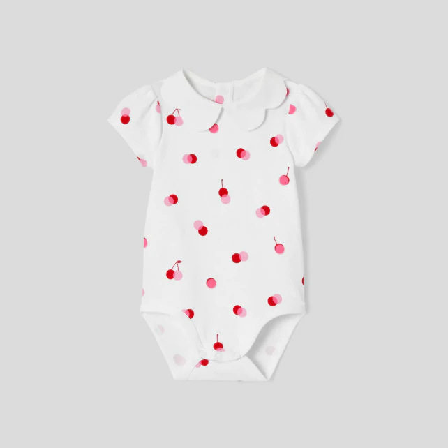 Baby girl organic cotton bodysuit