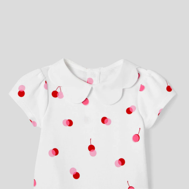 Baby girl organic cotton bodysuit