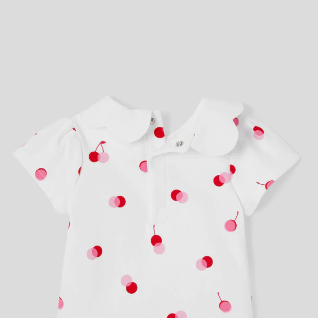 Baby girl organic cotton bodysuit