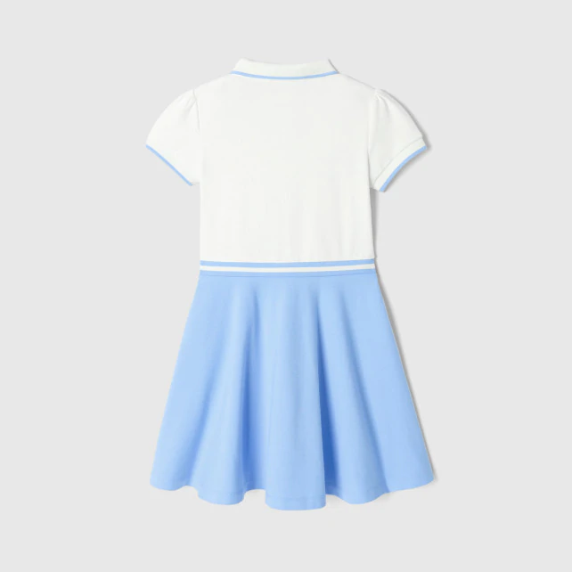 Girl cotton pique dress