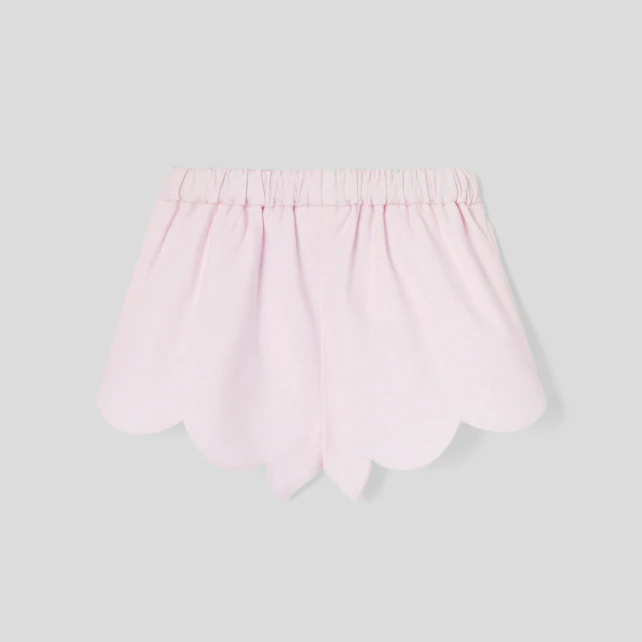 Baby girl shorts in cotton pique