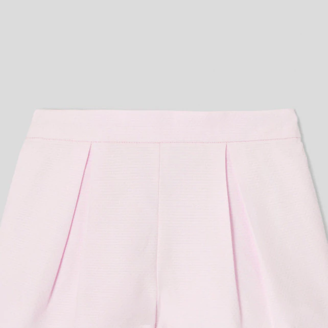 Baby girl shorts in cotton pique