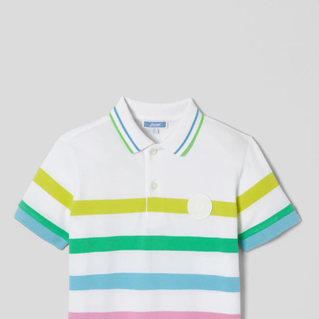 Boy striped polo shirt