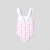 Baby girl flower pattern swimsuit