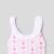 Baby girl flower pattern swimsuit