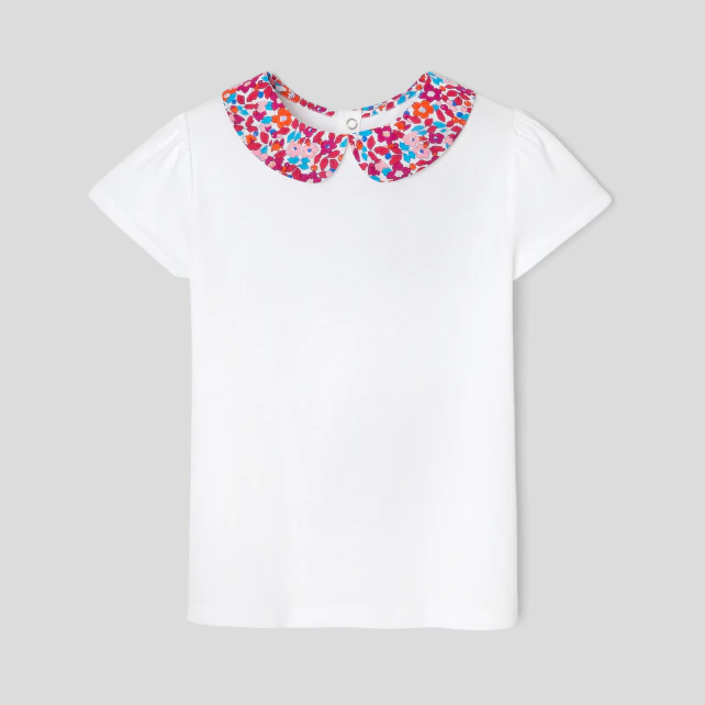 Girl Liberty collar T-shirt