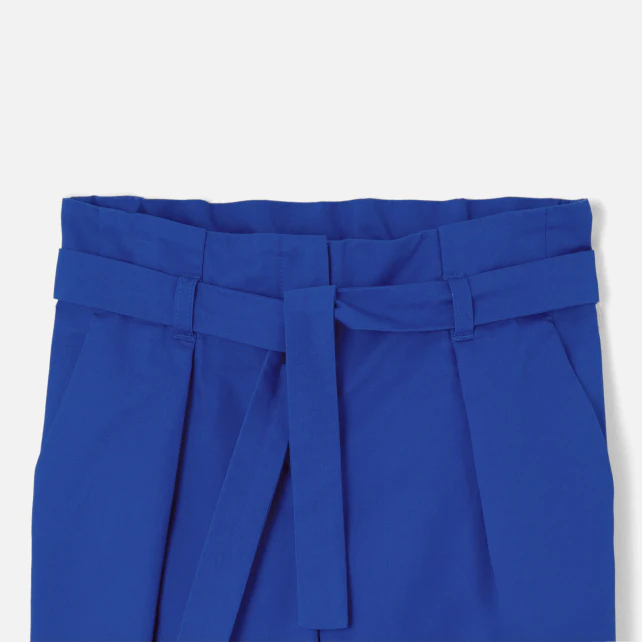 Girl gabardine straight trousers