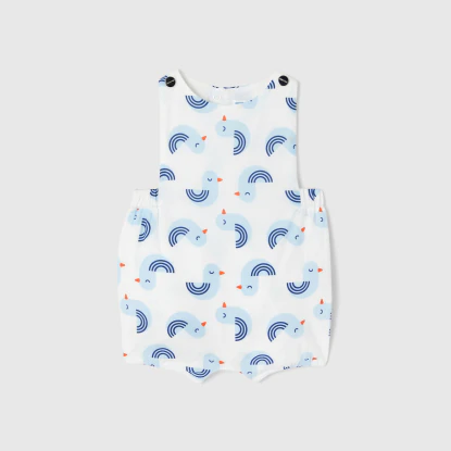 Baby boy seagull print onesie