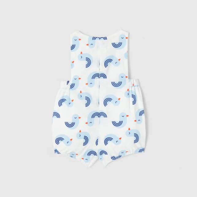 Baby boy seagull print onesie