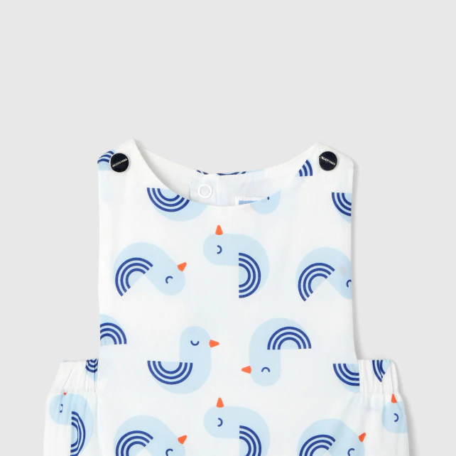 Baby boy seagull print onesie