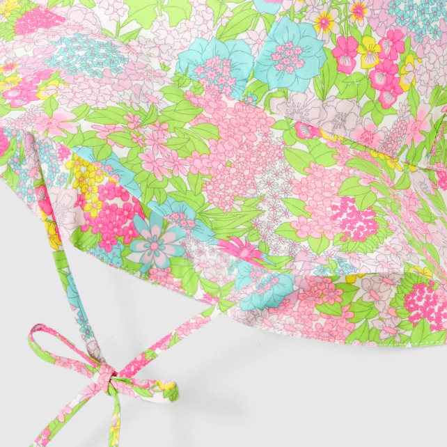 Baby girl's Liberty fabric capeline