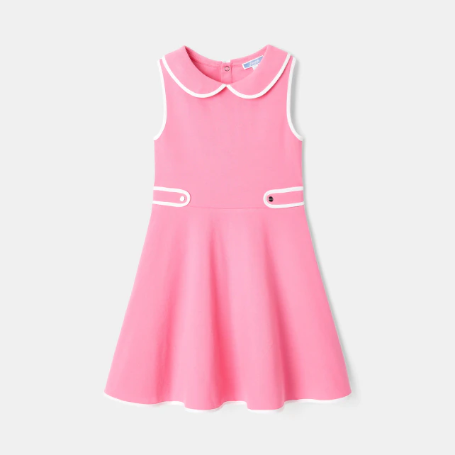 Girl cotton pique dress