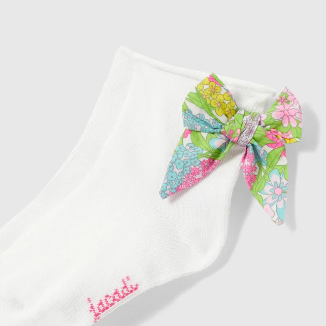 Girl Liberty bow socks