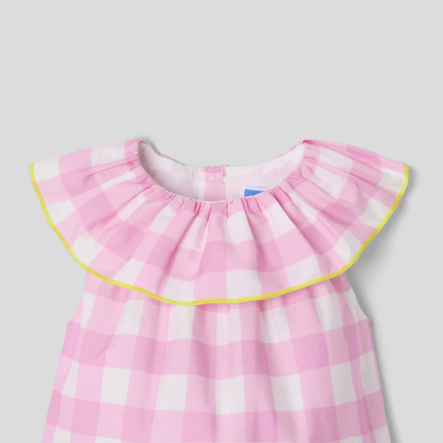 Baby girl gingham bloomer 