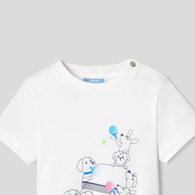 Baby boy dog print t-shirt